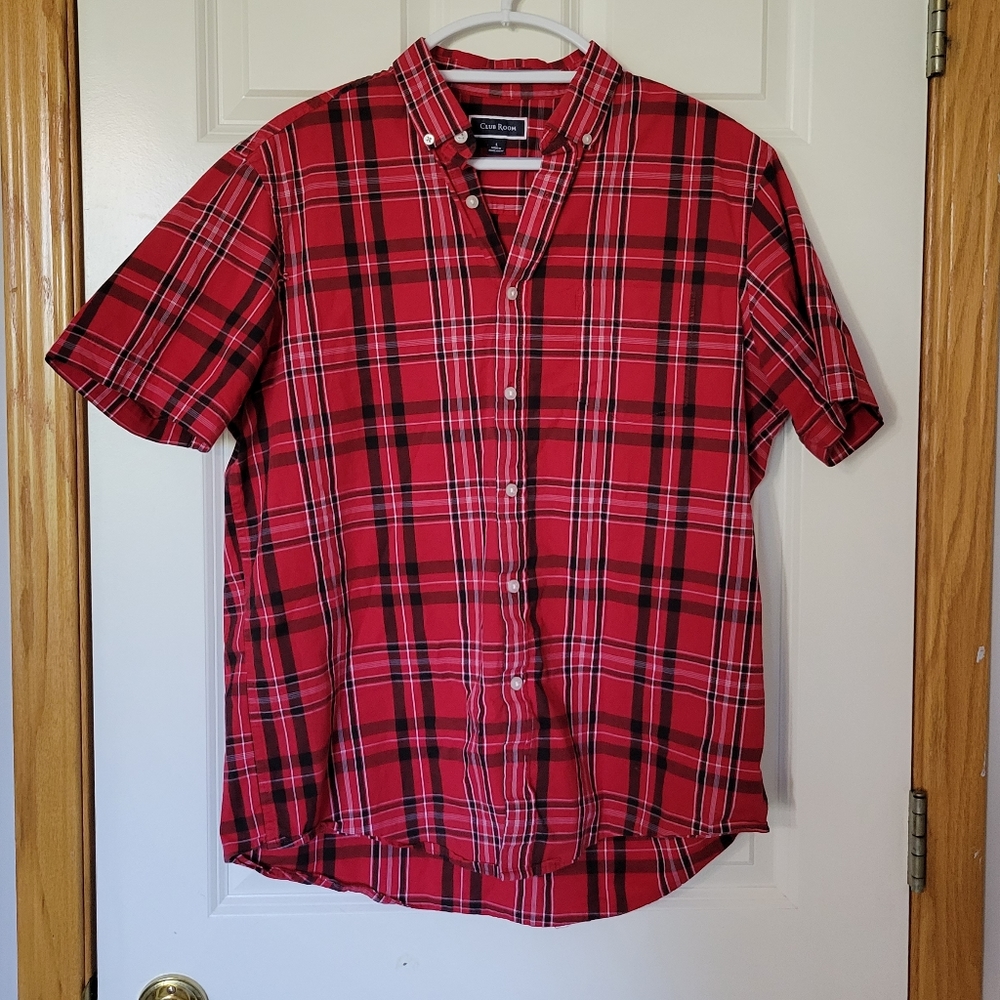 Red Plaid Button Up - image 2